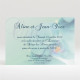 Carton d'invitation mariage Orchidées bleues réf.N120168
