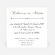 Carton d'invitation mariage Sérénité réf.N30097