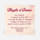 Carton d'invitation mariage Fleurs romantiques réf.N300119