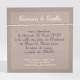 Carton d'invitation mariage le Duo réf.N300126