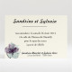 Carton d'invitation mariage Farandole fleurie réf.N120200
