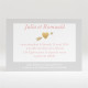 Carton d'invitation mariage Coeurs en coins réf.N120201