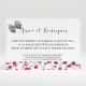 Carton d'invitation mariage Noeud et Liberty réf.N120220