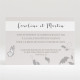 Carton d'invitation mariage Fleurs et élégance réf.N120226