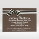 Carton d'invitation mariage Chocolat et étiquettes réf.N120231