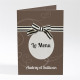 Menu mariage Chocolat et étiquettes réf.N401352