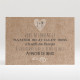 Carton d'invitation mariage Kraft en folie réf.N120280