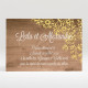Carton d'invitation mariage Fond en bois réf.N120290