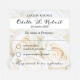 Carton réponse anniversaire de mariage Lit de roses blanches réf.N300483