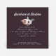 Carton d'invitation mariage Couronne fleurs violettes réf.N3001022
