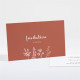Carton d'invitation mariage Fleurs d'automne réf.N161215