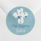Sticker baptême Noeud et croix réf.N360765